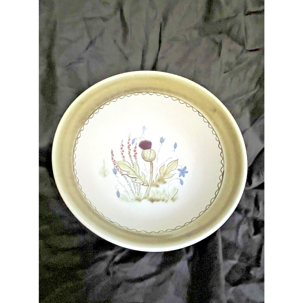 Buchan Thistleware Scotland Stoneware Large Bowl Finest Stoneware 9" Wide x 4"